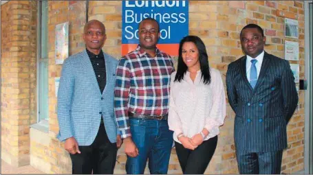  ??  ?? L-R: Keynote Speaker, Oladele Oyelola; Adesoji Solanke; Paris Petgrave; CEO, Rare Seed Capital, Raphael Ani, Wayra-Telefonica, at European Network of Africa Business Clubs Forum, held at the London Business School...recently