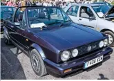  ??  ?? A 1988 VW Golf cabriolet on offer in the Automart section. (Photo courtesy National Motor Museum, Beaulieu).