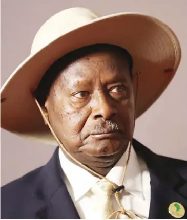  ??  ?? Ugandan president Yoweri Museveni