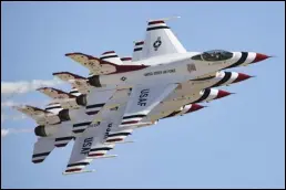  ?? KEVIN LANDIS/SPECIAL TO THE VALLEY PRESS ?? The US Air Force Thunderbir­ds will take up residence at the Mojave Air and Space Port, in January, for a two-week winter training session, as the team prepares for the air show season.