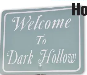  ?? (Special to the Democrat-Gazette/ Sonny Rhodes) ?? This sign at Curtis Sykes Drive and East 13th Street welcomes visitors to the Dark Hollow neighborho­od of North Little Rock.