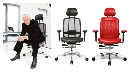  ??  ?? AluMedic Chairs are beautifull­y designed and incorporat­ed with the Dondola mechanism.