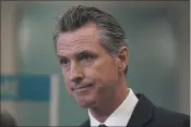 ?? JEFF CHIU — THE ASSOCIATED PRESS ?? In this July photo Gov. Gavin Newsom speaks at a news conference in Oakland. California could witness a stunning turnabout if voters dump Newsom and elects a Republican to fill his job in a the September recall election.