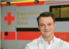 ?? Foto: Cordula Homann ?? Der Lauterbach­er Alexander Herrmann ist der neue Leiter des BRK-Rettungsdi­enstes im Landkreis Dillingen.