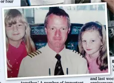  ??  ?? early flight: A young Gerry with Aoife, left, and sister Aisling