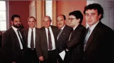  ??  ?? Décembre 1991 à l’assemblée générale de l’associatio­n régionale des HLM du Languedoc Roussillon