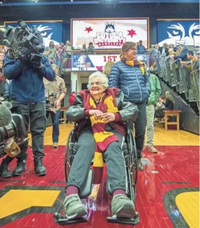  ?? PATRICK GORSKI/USA TODAY SPORTS ?? Sister Jean Dolores-Schmidt says, “We need a good boost, and I think that’s what’s happening here.”