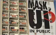  ?? NARDUS ENGELBRECH­T — THE ASSOCIATED PRESS ?? A billboard is installed on an apartment building in Cape Town, South Africa, on Saturday.