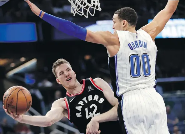  ?? — JOHN RAOUX/THE ASSOCIATED PRESS ?? Players such as Jakob Poeltl have helped the Toronto Raptors develop the best bench in the NBA.