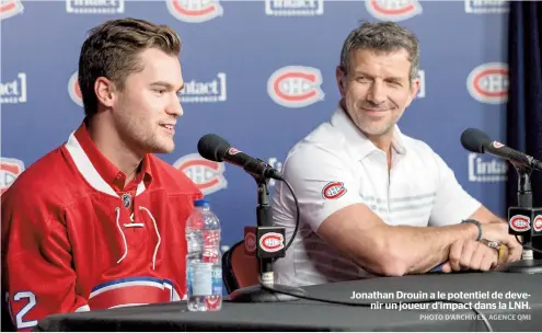  ??  ?? Jonathan Drouin a le potentiel de devenir un joueur d’impact dans la LNH.