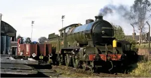  ?? BOTH: COLOUR RAIL ?? Like most preservati­on centres, the SRPS offered refuge for engines owned by other groups. At Falkirk, the largest resident was ‘D49’ No. 246 Morayshire. The occupants of the wagon to the left of the engine may well be involved in coaling the locomotive.