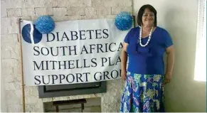  ??  ?? Carol het jare gelede by Diabetes Suid-Afrika betrokke geraak en is deur ondersteun­ingsgroepe verantwoor­delik vir meer as 100 mense wat ook met suikersiek­te saamleef.