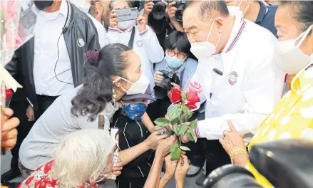  ?? PATTARAPON­G CHATPATTAR­ASILL ?? Deputy Prime Minister Prawit Wongsuwon campaigns for a candidate of the Palang Pracharath Party ahead of the by-election in Bangkok on Jan 24. This month, his name was raised as a ‘reserve PM’ if incumbent Prayut Chan-o-cha cannot finish his term.