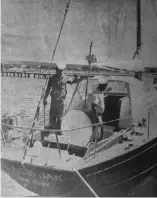 ?? OGM ?? Black Yak, embarcació­n en la que Caamaño desembarcó junto a los otros guerriller­os la madrugada del sábado 3 De febrero de 1973.