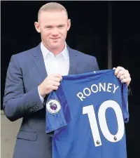  ??  ?? Wayne Rooney after rejoining Everton