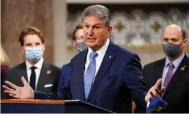  ?? Photograph: Kevin Lamarque/Reuters ?? Joe Manchin on Capitol Hill on 1 December 2020.