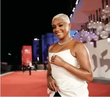  ?? PHoto courteSy la biennale di Venezia ?? PREMIERE EVENT: Tiffany Haddish poses on the red carpet for the opening of ‘The Card Counter.’