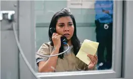  ?? Courtesy of Netflix ?? A scene with Jessica Pimentel, as Maria from Season 7 of “Orange Is the New Black,” was played before a U.S. House subcommitt­ee.