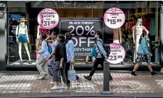  ?? ?? Black Friday spending last year was boosted by a spike in shopping following lockdown.