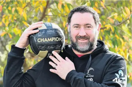  ?? PHOTO: PETER MCINTOSH ?? Shoulderin­g the load . . . Silver Ferns performanc­e analyst Hayden Croft has been named team support person of the year at the ASB Otago Sports Awards.