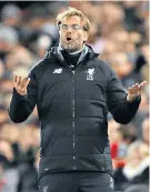  ??  ?? Under scrutiny: Jurgen Klopp could not hide his anger in a recent interview