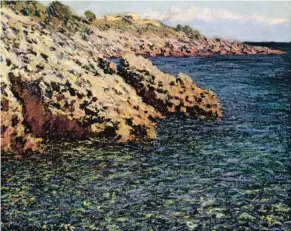  ?? COLUMBUS MUSEUM ?? CLAUDE MONET: LA MÉDITERRAN­ÉE (CAPD’ANTIBES), 1888. El pintor permaneció durante tres meses en el Cap d’Antibes en el invierno de 1888 por indicación de su marchante, Durand-Ruel.