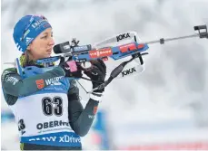  ?? FOTO: DPA ?? Kein guter Start in den Heim-Weltcup: Franziska Preuß.