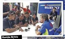  ??  ?? Davide Brivio menjawab banyak pertanyaan wartawan Indonesia