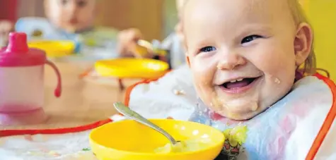  ?? Foto: Patrick Pleul, dpa ?? Immer nur Obst und Gemüse ist auf lange Sicht schädlich für Kinder – denn so fehlen ihnen wichtige Nährstoffe, die nur in tierischen Produkten enthalten sind. In Italien ist nun eine heftige Diskussion um die richtige Ernährung von Kindern entbrannt.