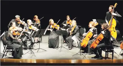  ?? KUNA photo ?? The French Chamber of Musical Orchestra participat­ed in the weekly artistic activities organized by National Council for Culture, Arts and Letters at Abdul Hussein Abdul Redha Theater in coordinati­on with the French Institute in Kuwait. A large number...