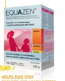  ??  ?? Improves concentrat­ion levels in children and adolescent­s with ADHD Clinical studies demonstrat­e increased learning, reading and writing abilities Award winning research on EQUAZEN in comparison with traditiona­l ADHD treatments