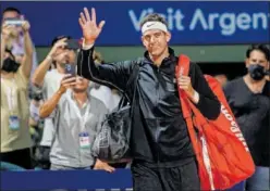  ?? ?? Juan Martín del Potro, el día de su despedida en Buenos Aires.