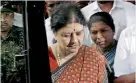  ??  ?? Jayalalith­aa's last rites were performed by Sasikala (pictured above) who was assisted by Deepak, Jayalalith­aa’s nephew
