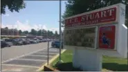  ?? MATT BARAKAT — ASSOCIATED PRESS ?? In this July 20, 2017 file photo, the sign for J.E.B. Stuart High School in Falls Church, Va., named after the slaveholdi­ng Confederat­e general who was mortally wounded in an 1864 battle.