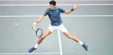  ?? FOTO: AFP ?? Novak Djokovic bei seinem Sieg gegen Damir Dzumhur in Paris.