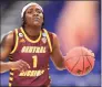  ?? Carmen Mandato / Getty Images ?? The Connecticu­t Sun selected Central Michigan’s Micaela Kelly in Thursday night’s WNBA Draft.