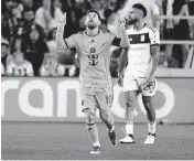  ?? CHRISTOPHE­R HANEWINCKE­L -USA TODA ?? Inter Miami forward Lionel Messi celebrates after scoring against Orlando City on March 2 in Fort Lauderdale.