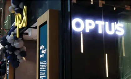  ?? Photograph: Brendon Thorne/Getty Images ?? The Australian federal police have charged a man who allegedly threatened to sell Optus customers’ details if they did not pay $2,000.