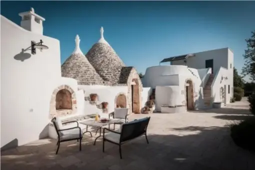  ??  ?? Rob Claassen’s trulli rental, sleeps 12-14 people, near the town of Ostuni for £1,800 per week