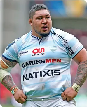  ??  ?? Former Chiefs and now Racing 92 prop Ben Tameifuna.