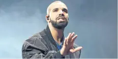 ?? THE ASSOCIATED PRESS FILES ?? Drake, seen performing in Toronto last October, could win Juno awards for his single One Dance. The awards show airs Sunday on CTV, live from Ottawa’s Canadian Tire Centre.