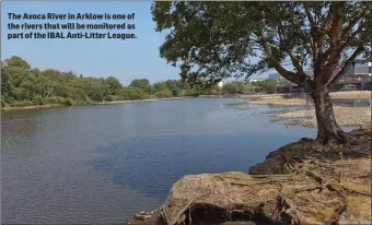  ??  ?? The Avoca River in Arklow is one of the rivers that will be monitored as part of the IBAL Anti-Litter League.