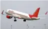  ?? — Reuters ?? India’s debt-ridden airline finalised plans in late March to divest a 76 per cent stake and offload about $5.1 billion of its debt.