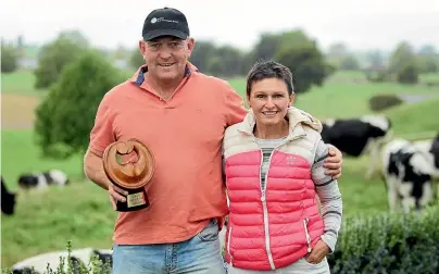  ?? LUKE KIRKEBY/
STUFF ?? T¯ırau farmers Adrian and Pauline Ball have been named Regional Supreme Winners of the 2019 Waikato Ballance Farm Environmen­t Awards.