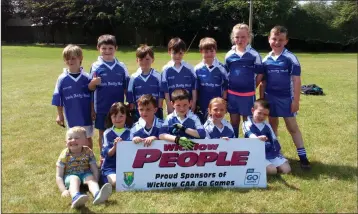  ??  ?? The Aughrim under-7s at the Coolkenno Go Games blitz last weekend.