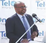  ?? ?? TelOne Infrastruc­ture and Wholesale director, Engineer Leonard Nkala
divisional