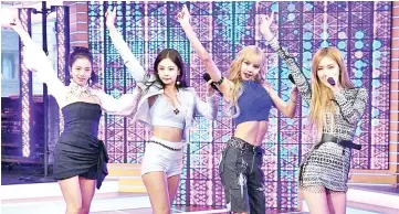  ??  ?? Demand for music from BTS, Girls' Generation and Blackpink (above) has soared in China, according to a label service which provides services to hundred of South Korean acts.