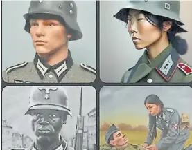  ?? ?? Polémica. Soldados alemanes creados por la IA de Google.