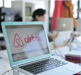  ?? MARTIN BUREAU/AFP/GETTY IMAGES ?? The hotel industry is complainin­g about an uneven tax structure that gives Airbnb a competitiv­e edge, as a report found dramatic growth in the commercial activity of the home-sharing company. Airbnb denied the claims, accusing corporate hotels of “peddling lies.”