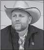  ?? AP/Idaho Statesman/KELSEY GREY ?? Militia leader Ammon Bundy says the Trump administra­tion’s border policy is “fear-based, and frankly it’s based upon selfishnes­s.”